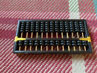 Wooden Lotus Flower Brand Abacus Counter Adding Calculator Chinese