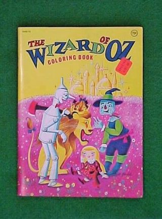 Vintage 1978 The Wizard Of Oz Coloring Book