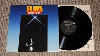 Elvis Presley Moody Blue Rare Black Vinyl Us Pressing Aql1 - 2428 Ex