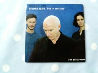 Midge Ure Breathe Again : Live In Scotland Rare 15 Track Card Sleeve Cd