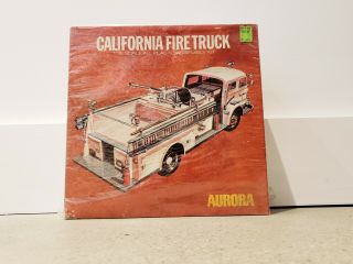Rare Aurora California Fire Truck Model Kit A 4 - Alarm Dazzler