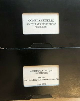 SOUTH PARK/COMEDY CENTRAL - 2 PROMO VHS TAPES - NOT TO PUBLIC - RARE 3