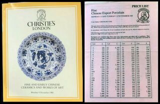 Rare Christies London Fine & Early Chinese Ceramics & Woa 12/9/85 - 15a