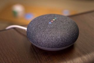 Google Home Mini Smart Assistant Rarely - Charcoal W/ Box & Charger
