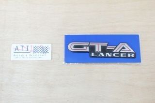 Rare Jdm Mitsubishi Lancer Ct9a Evolution Evo 7 Vii Gt - A Emblem Badge