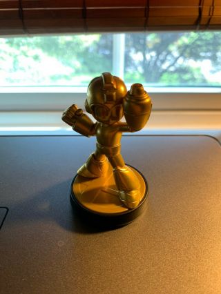Gold Mega Man Amiibo 3ds Legacy Rare Limited Edition Megaman 3ds 2ds Xl Switch