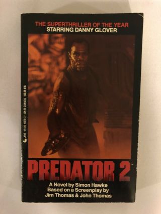 Predator 2 Pb Simon Hawke 1990 First Edition Jove Paperback Very Rare