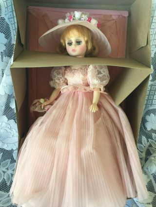 18 " Vintage Madam Alexander Elise Bridesmaid Blonde Pink Dress 1655