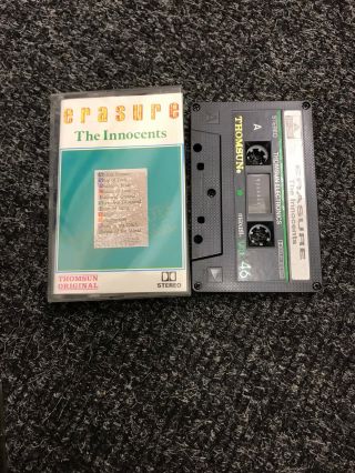Erasure The Innocents Rare Thomsun Cassette Tape Album Boxed & Complete