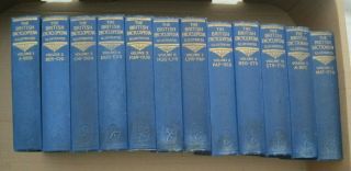 Complete Rare Vintage Set Of Hardback Books The British Encyclopedia 12 Volumes
