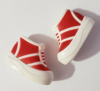 Barbie Doll Shoes Generation Girl 1999 1st Edition Ana Red & White Sneakers Only