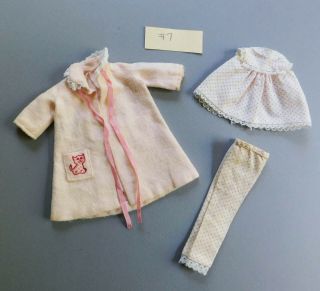 S30 Vintage Skipper Doll Outfit Pajamas Robe 1909 Dreamtime 7