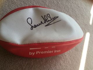 Gavin Henson Autograph Signed Rugby Ball Rare ZIP Premier Inn Wales Collectable 2