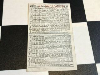 Rare Vintage 1947 White City Vintage Greyhound Racing Programme 26 May Racecard