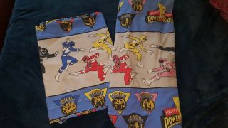 Vintage 1994 Power Rangers Saba Twin Flat Sheet And Fitted