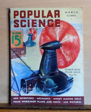 Popular Science Monthly - March 1936 - Power From Polar Gales - Magic Eye