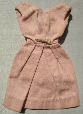 Vintage Barbie Pink Rose Campus Belle Dress Fashion Pak Bow (1964 - 1965)