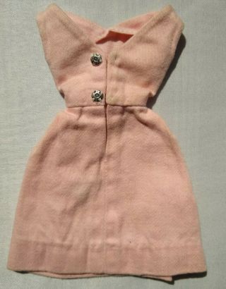 Vintage Barbie Pink Rose Campus Belle Dress Fashion PAK Bow (1964 - 1965) 2