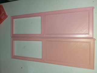 2 - 1978 PINK BARBIE DOLLHOUSE Pink A Frame DREAM HOUSE Replacement Doors 2