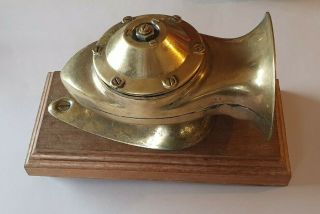 Rare Vintage/antique Brass Air Horn Nautical Yacht Boat Speedboat Fog Cabin Horn