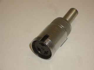 Refurb Amphenol 91 - Mc3f 3 Pin Microphone Jack Connector Socket (mates To 91 - Mc3m)