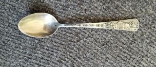 Antique Souvenir Spoon Sterling Silver San Antonio Texas