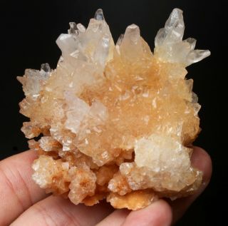 109g Rare Natural Yellow Clear Calcite Crystal Cluster Mineral Specimen