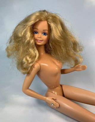 1984 Dreamtime Barbie Nude Doll 9180 Superstar Face Mold Tnt