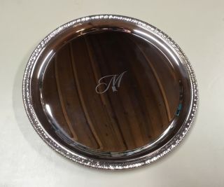 Rare Vintage Silver Michelob Beer Tray 14 " Diameter
