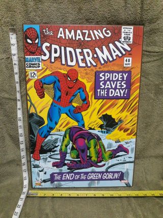 Marvel Spider - Man 40 Comic Book Cover 13 " X 19 " Wooden Wall Art Read