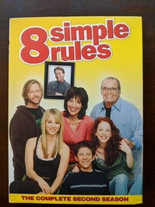 8 Simple Rules Second Season 2 Two Dvd Out Of Print Rare Comedy,  Slipcover Oop