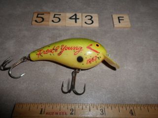 T5543 F Cotton Cordell Fred Young Signature 1967 Big - O 25 Year Anniversary Lure