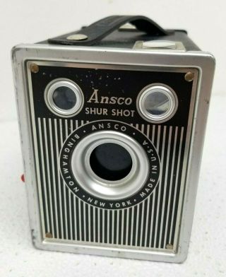 Antique AGFA Ansco Shur Shot Box 120 Roll Film Camera 2