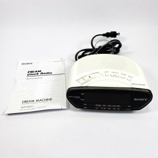 Sony Icf - C211 Dream Machine Fm/am Clock Radio - Alarm Clock White