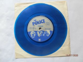 Rare Blue Vinyl Single of ' The Police ' 2