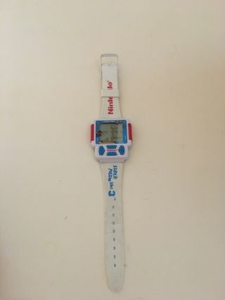 Vintage Nintendo Mario Bros 3 Wrist Game Watch 1990 Rare White