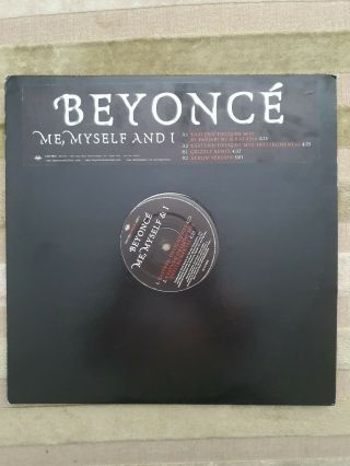 Beyonce - Me,  Myself And I - Mc Panjabi Mixes 12” Vinyl 2003 Xfrj3748 Rare M/m