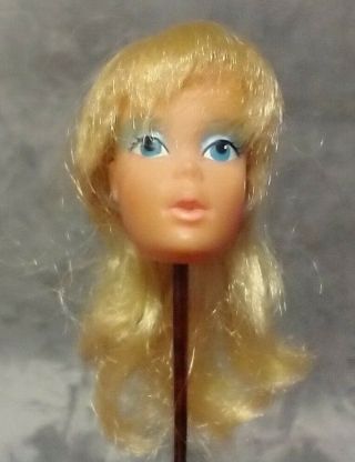 Vintage 1970s Sweet Sixteen Barbie Doll Head Blonde Vgc