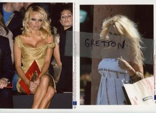 Sexy Busty Pamela Anderson Rare Candids 2 Press Photos 6
