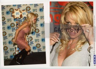 Sexy Busty Pamela Anderson Rare Candids 2 Press Photos 1