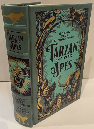 Tarzan Of The Apes Burroughs First 3 Novels Leatherbound Rare Never Read