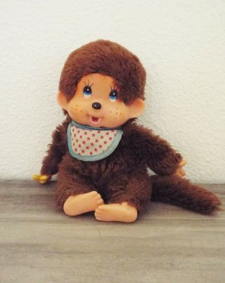 Vintage 7 " Russ Berrie Thumkey Monkey Toy Animal W Banana,  Dated 1977