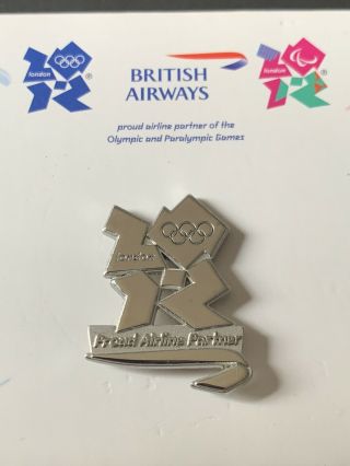 Very Rare Ba Olympic Pin Badge London 2012 British Airways Sponsor