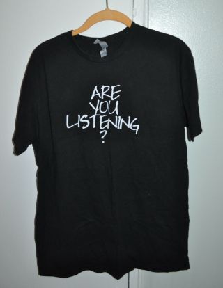 Rare Official Hanson Are You Listening Shirt Size Large