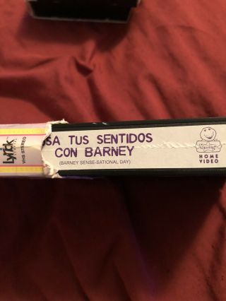 Barney’s Sense - Sational Day Spanish VHS RARE 3