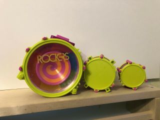 Mattel 1986 Barbie And The Rockers Drum Piece That Spins With Additional Drums