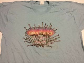 Star Trek 2 1982 Wrath Of Khan Movie Promo Shirt L Nmint Rare Vtg Htf