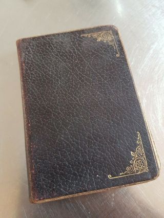 Rare Antique Primitive Methodist Hymnal 1886 Leather Bound Gilt Edge Hymn Book