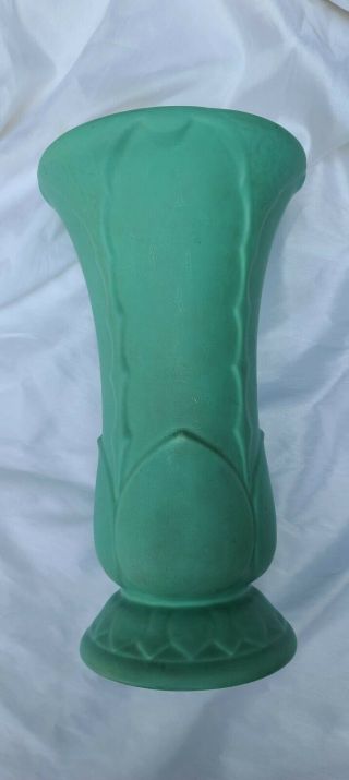 Rare Vintage Coors Pottery Green Vase