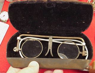 Early Vintage Eye Glass Optometrist Optician Optical Equipment Lens Kit In Case